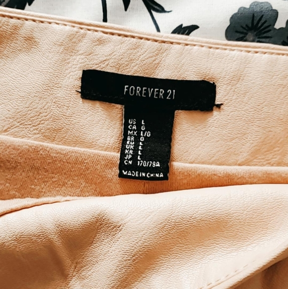 Forever21 Faux Leather Studded Skirt in Rose Gold - Picture 6 of 7